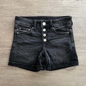 American Eagle Black Denim Shorts
